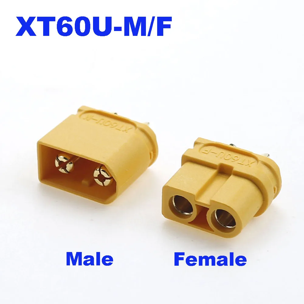 XT60U Connector XT60U-M/F Male Female Bullet Connectors Plugs for RC Lipo Battery FPV Drone airplane car parts Plug