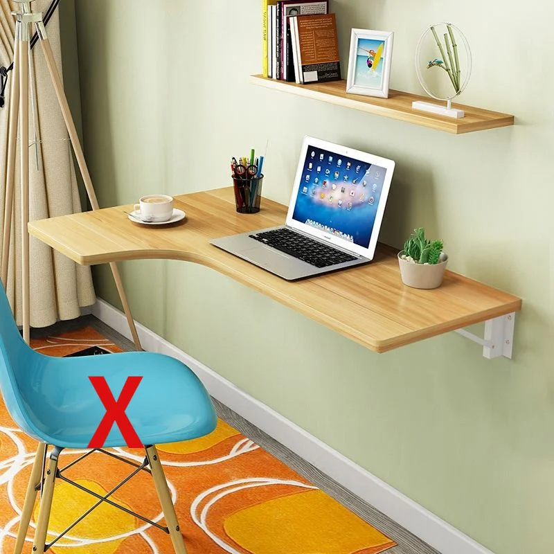 Mesa de comedor plegable montada en la pared, escritorio de ordenador con mesa de pared, escritorio de cuaderno, mesa de pared, silla, envío gratis