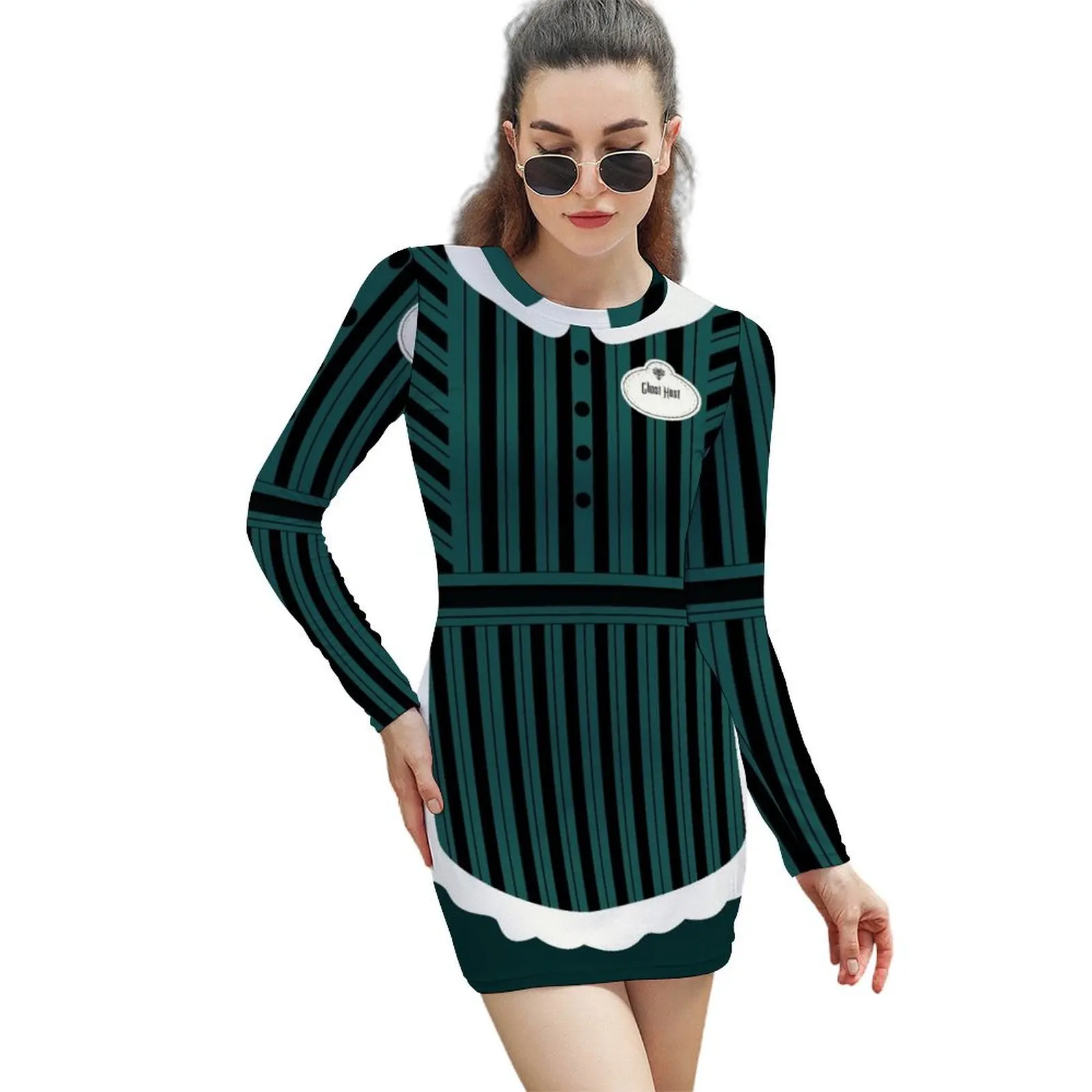 

Haunted Mansion Dress Long-Sleeved Sheath Dress elegant dresses for women women clothes Clothing female loose women's dress