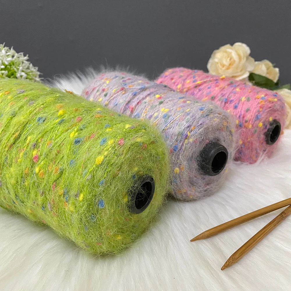 250 جرام/مجموعة حلوى الفاصوليا الموهير لينة متوسطة سميكة الصوف الحياكة وشاح البلوز الخريف والشتاء اليدوية غزل الصوف غزل الكروشيه #3