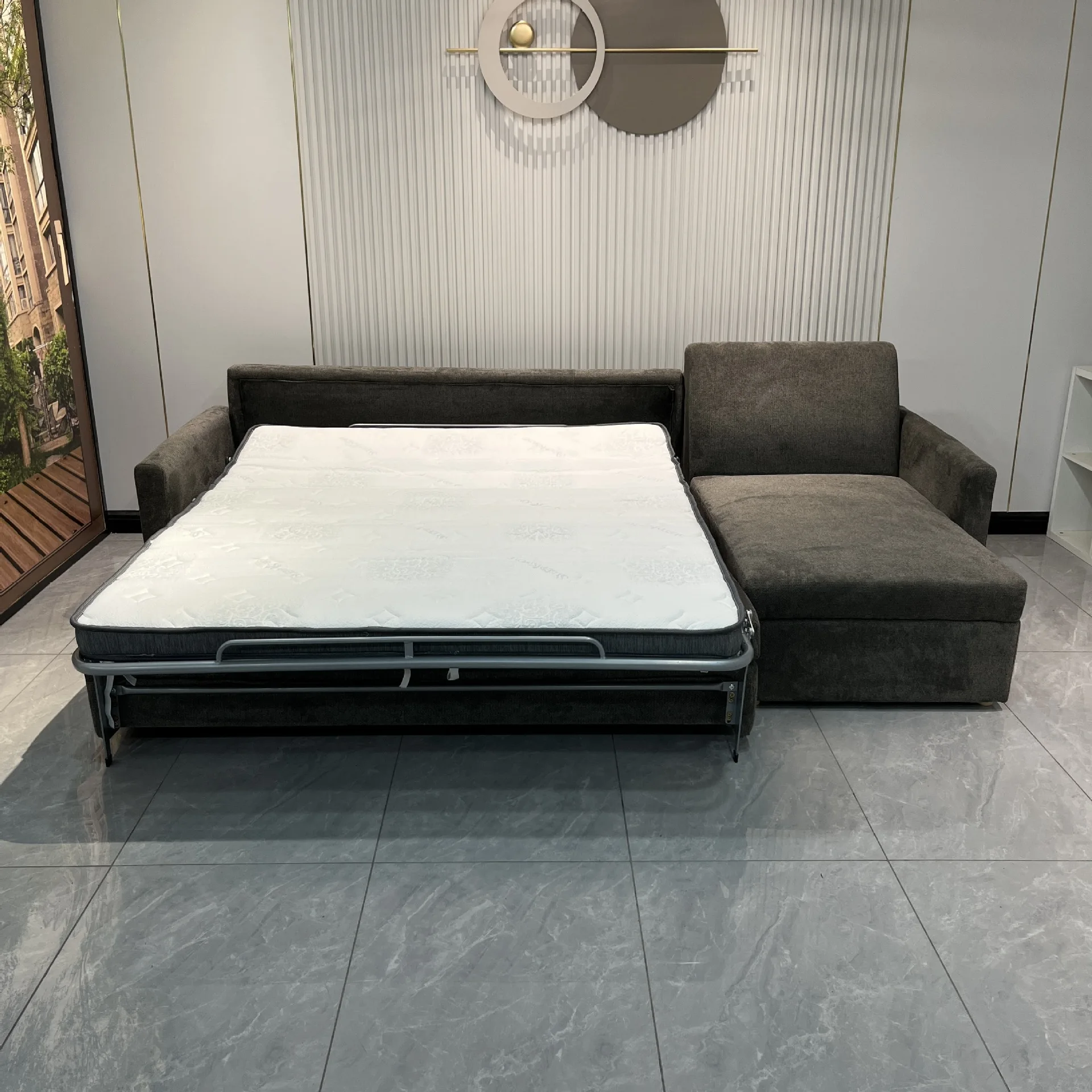 Hotel Apartment Sofa Bed with Mattress Multifunctional Flip Type