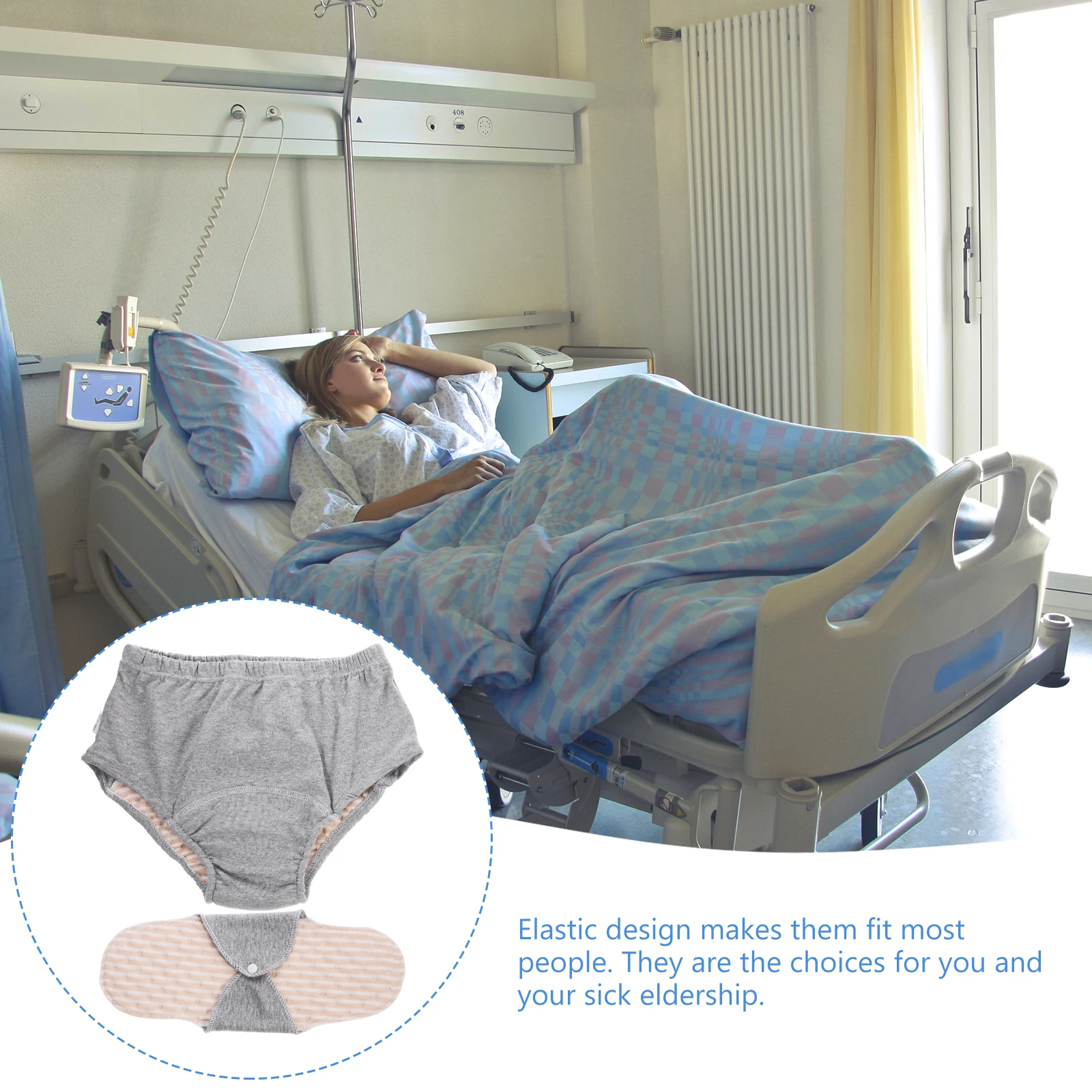 

Leak-proof Diaper for Elderly Anti-leak Adult Diapers Washable Nappy L Size Reusable Urinal Pant Elders Health Care