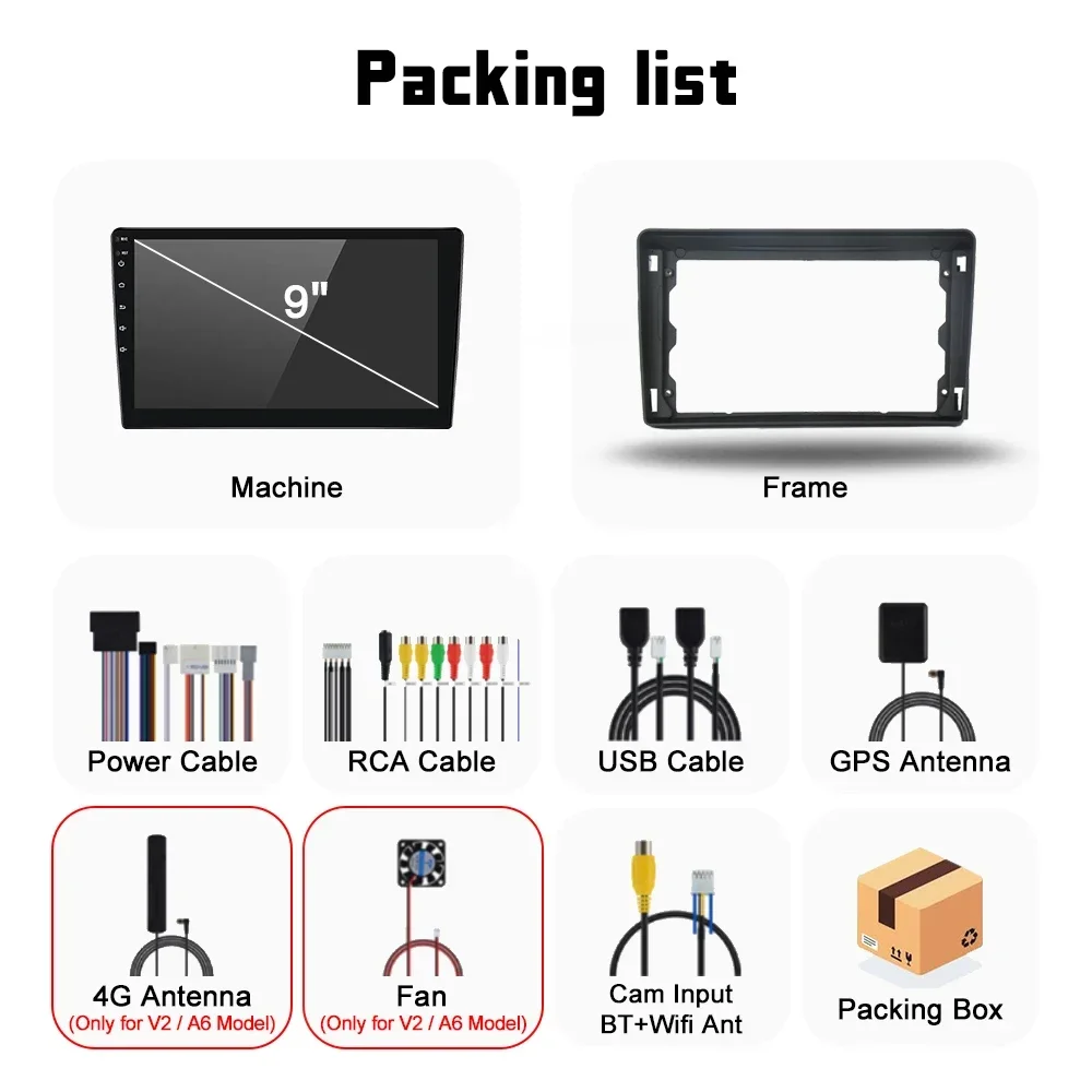 For Ford Transit Focus 2004-2014 Android Car Radio Automotive Multimedia Palyer Navigation GPS Carplay Touch Screen Auto Stereo