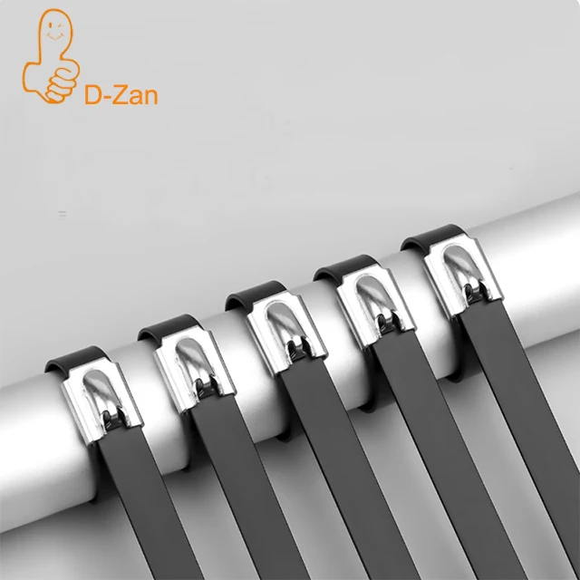 304 Stainless Steel Cable Ties 100pcs 4.6mm Self Locking Metal Wire Ties for Outdoor Bridge Ship Use GC Type