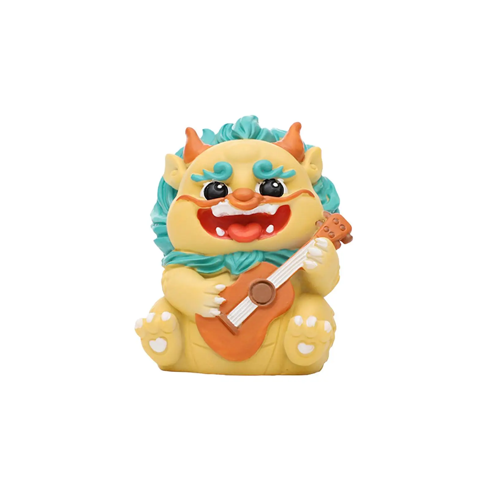 Mini figura de dragón del Año Nuevo chino, adorno para el salpicadero del coche, escultura decorativa realista de Fengshui para dormitorio, ligera