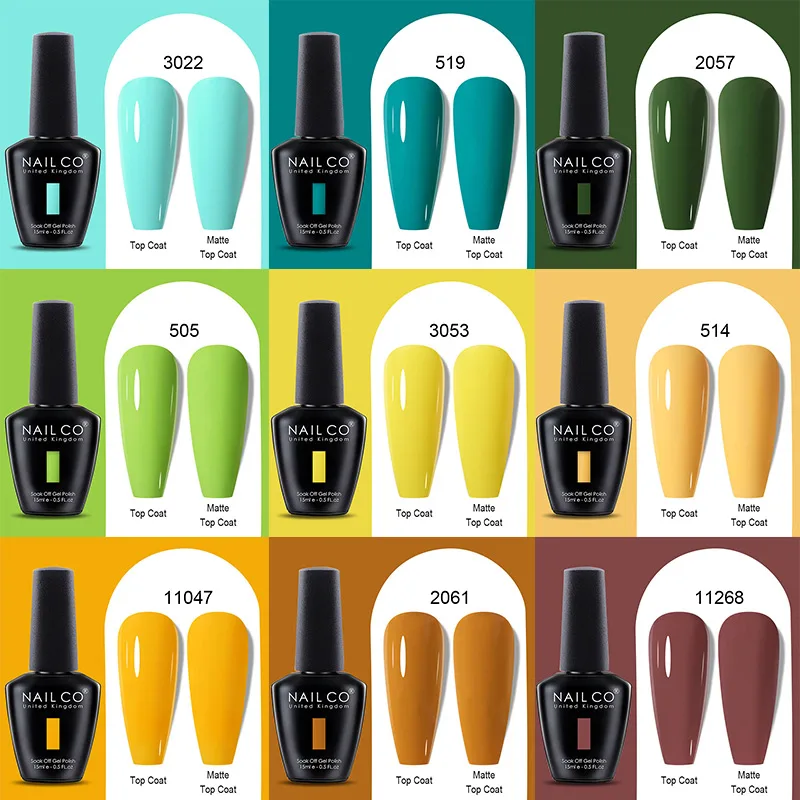 NAILCO สีแดงเจลยาทาเล็บฤดูหนาวกึ่งถาวรแช่เจลเคลือบเงาครอบคลุมเต็มรูปแบบซุปเปอร์เนื้อเล็บที่งดงามเล็บ