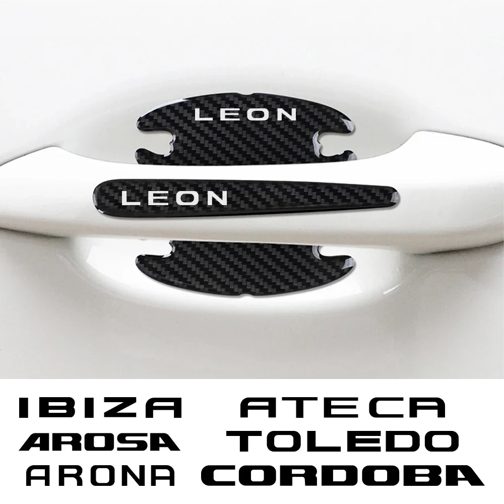 

Car Door Handle Stickers Auto Accessories For Seat Leon Ibiza Ateca Arona Cordoba Toledo Altea Alhambra Arosa Exeo Mii Tarraco