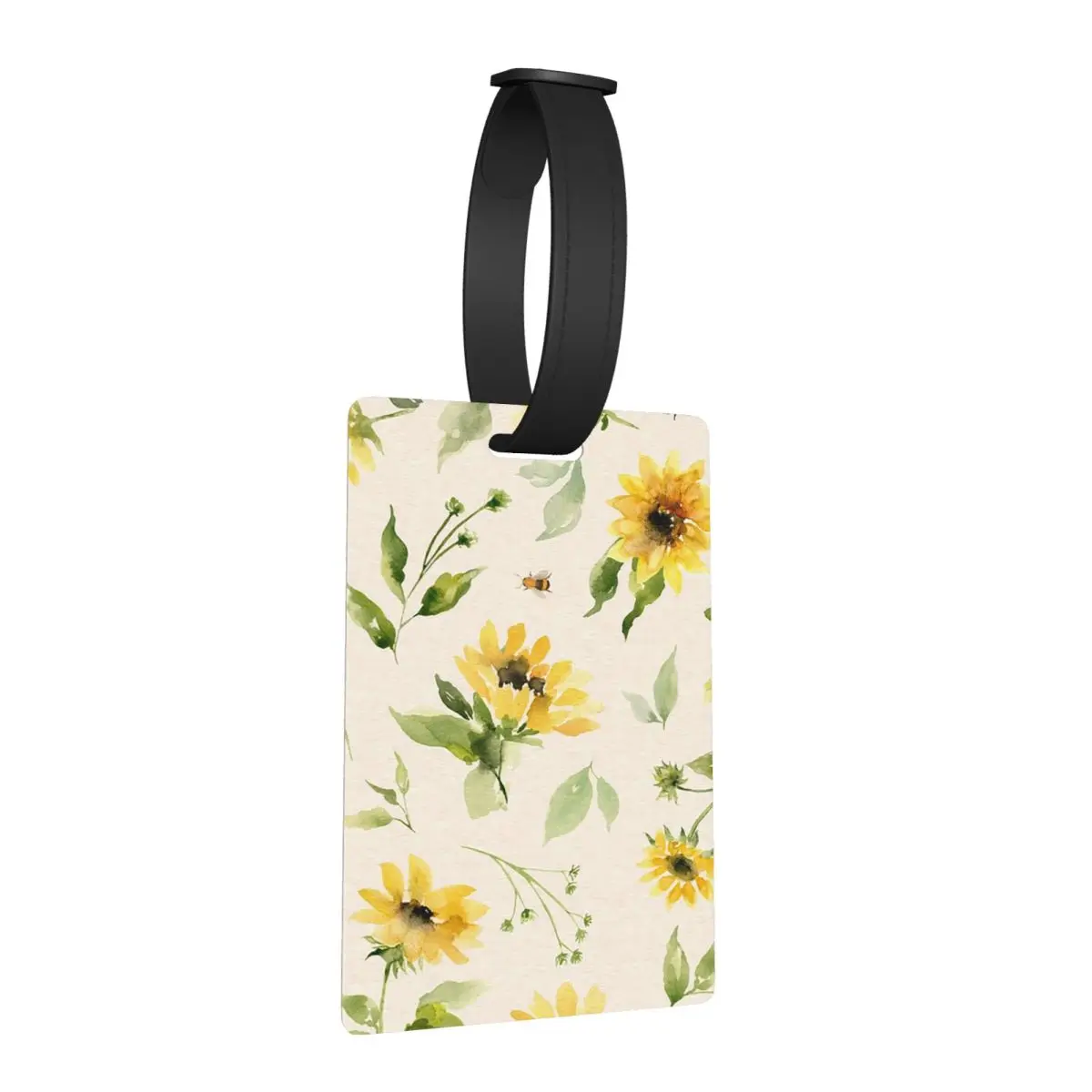 

Sunflowers And Bees Luggage Tags Suitcase Accessories Travel Fashion Baggage Boarding Tag Label Holder ID Name Address