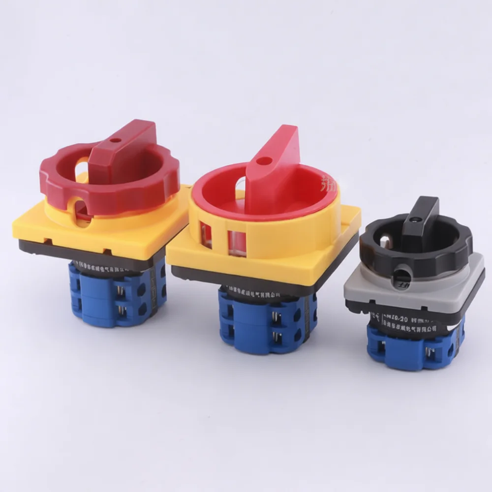Industrial Power Rotary Switch Changeover Selector Cam Switch 20A 25A 32A 63A 160A High Capacity Electrical Control Isolator
