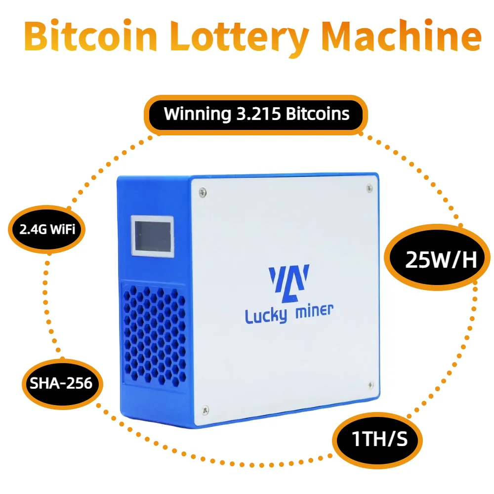 Соло майнер Lucky Miner LV07 1TH/S Sha256 Майнинг биткойнов Лотерейный майнер Lv07 Аксессуары Btc Miner Криптомайнер Ethereum