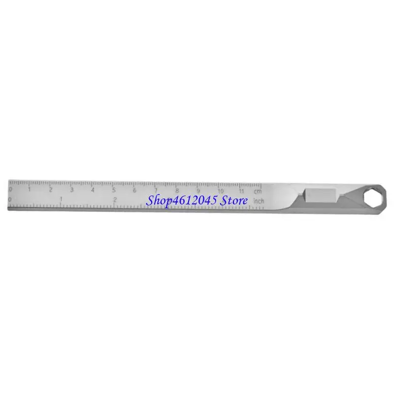 

L69A Portable Lightweight Hexagonal Wrench Drawing Ruler for Everyday Use Precise Measuring Crafting Needs Home Improvement