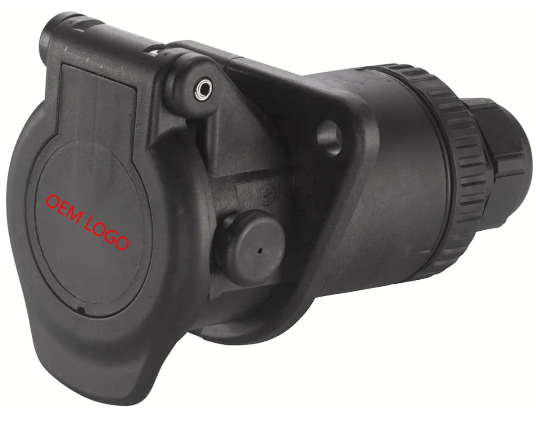 24V Trailer Connector 15 Pin for  Heavy Duty Truck Trailer Light 15 Way Trailer Socket