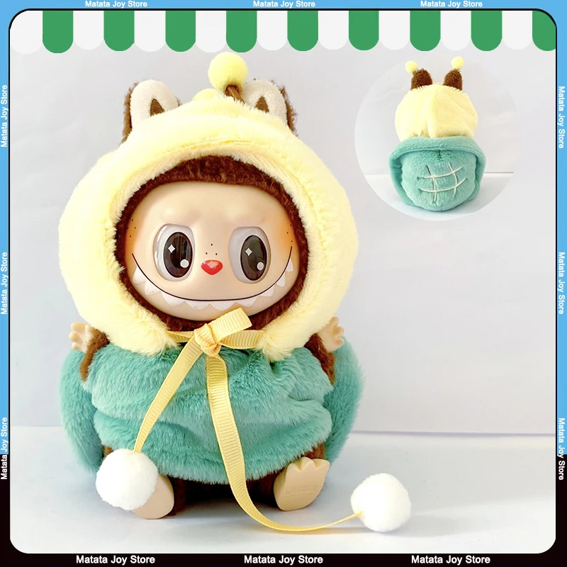 

Only Clothes For Labubu Dolls Clothing Turtles Bees Blue Doraemon Bells Changing Outfits Baby Fashion Accessories Pendants Toys