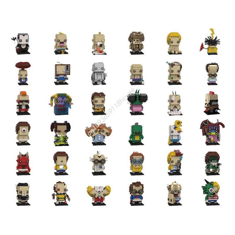 6249 pièces MOC Garbage Pail BricKidz Série complète Brickheadz Modèles de blocs de construction Jouets Architecture Cadeau de Noël Éducation