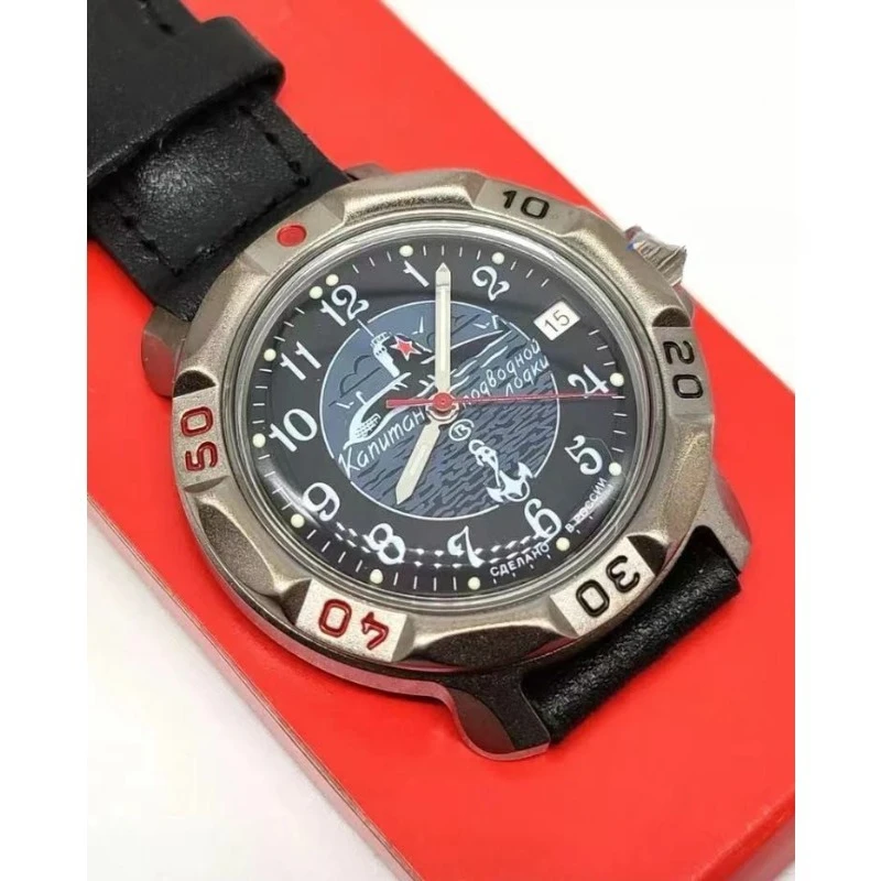 ساعة رجالية ميكانيكية عسكرية من نيتريد التيتانيوم، رياضية خارجية مقاومة للماء