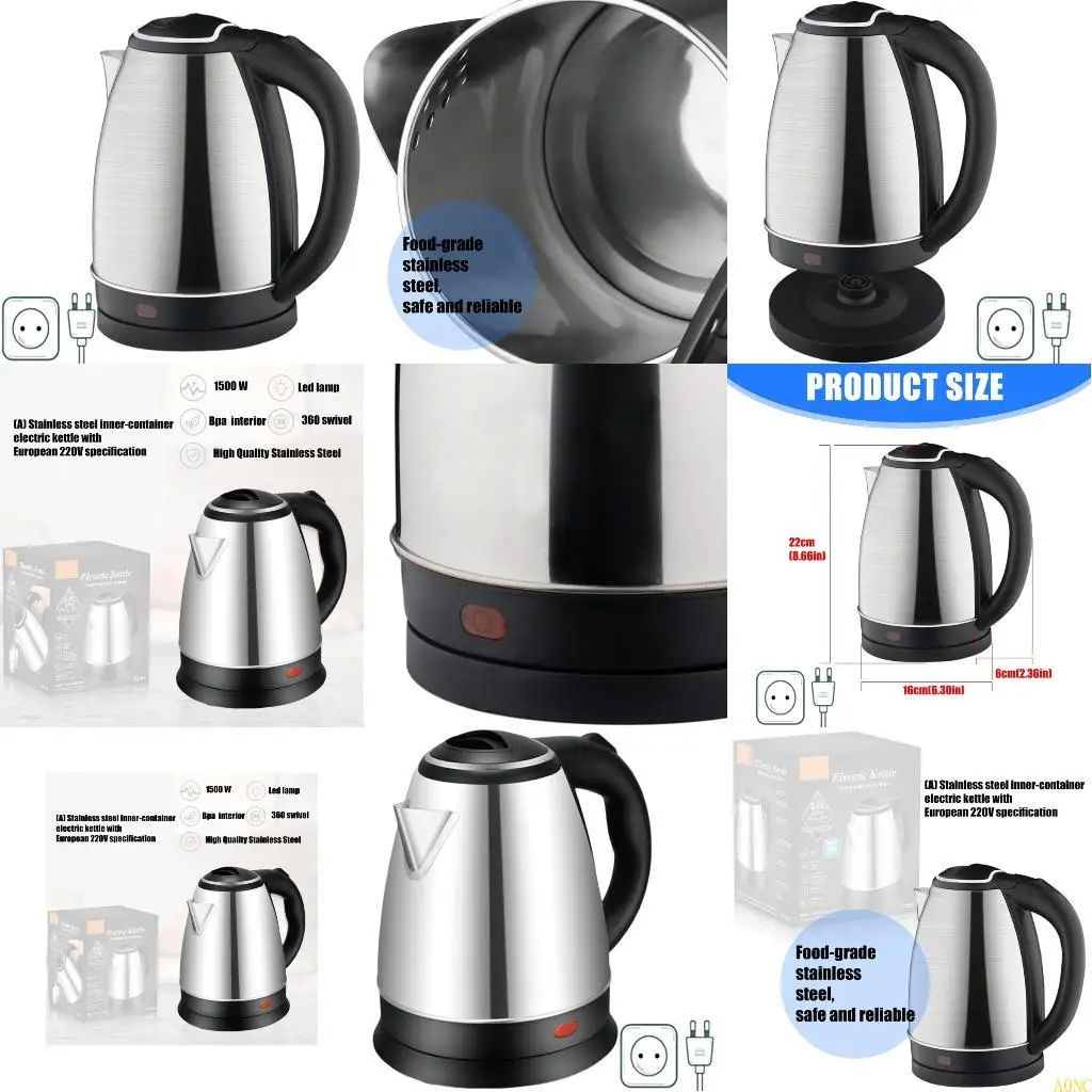 A0NC Electric Kettle 2.0L温水ケトル電気ステンレス鋼ケトルエレクトリック