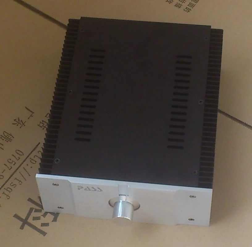 ミニ小型 PASS アンプシャーシ HIFI DIY 電源ケース ヒートシンク付き