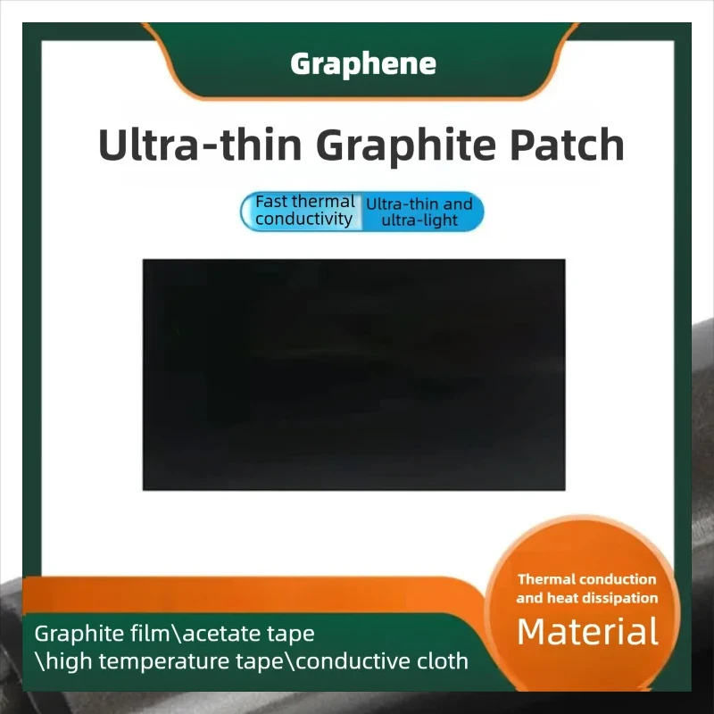 Hoog rendement grafeen warmteafvoerpads Grafeen warmteafvoerfilm met zelfklevende achterkant voor CPU PC mobiele telefoon
