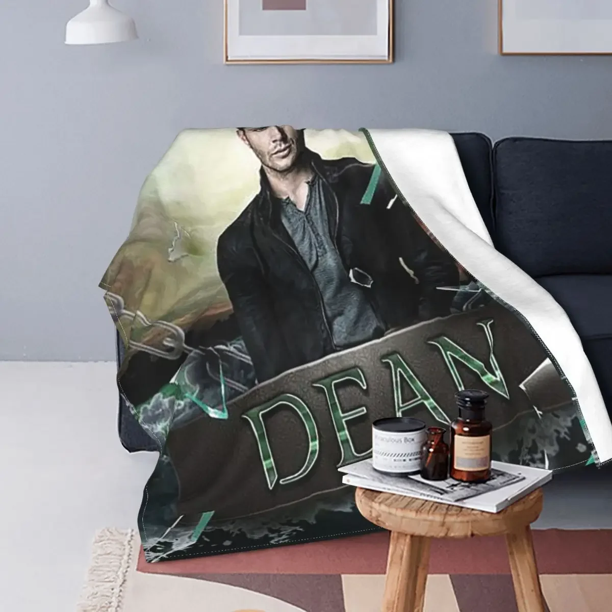 

Supernatural Baby Blanket Sofa Cover Fleece Textile Decor Series Vintage Warm Throw Blanket for Bed Bedroom Bedspread