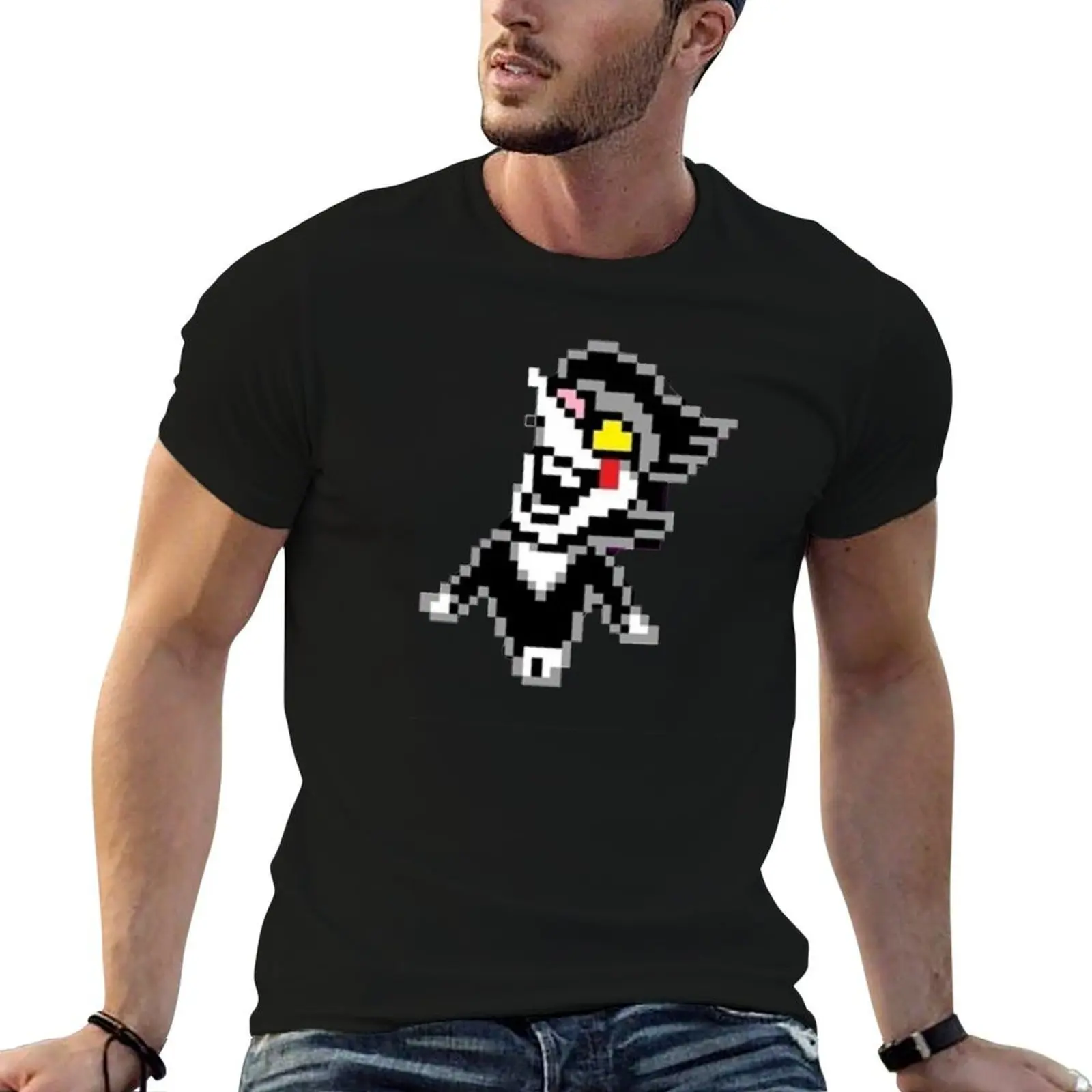 

Spamton Pixel T-Shirt man t shirts cotton t shirts for man slim fit T-Shirt