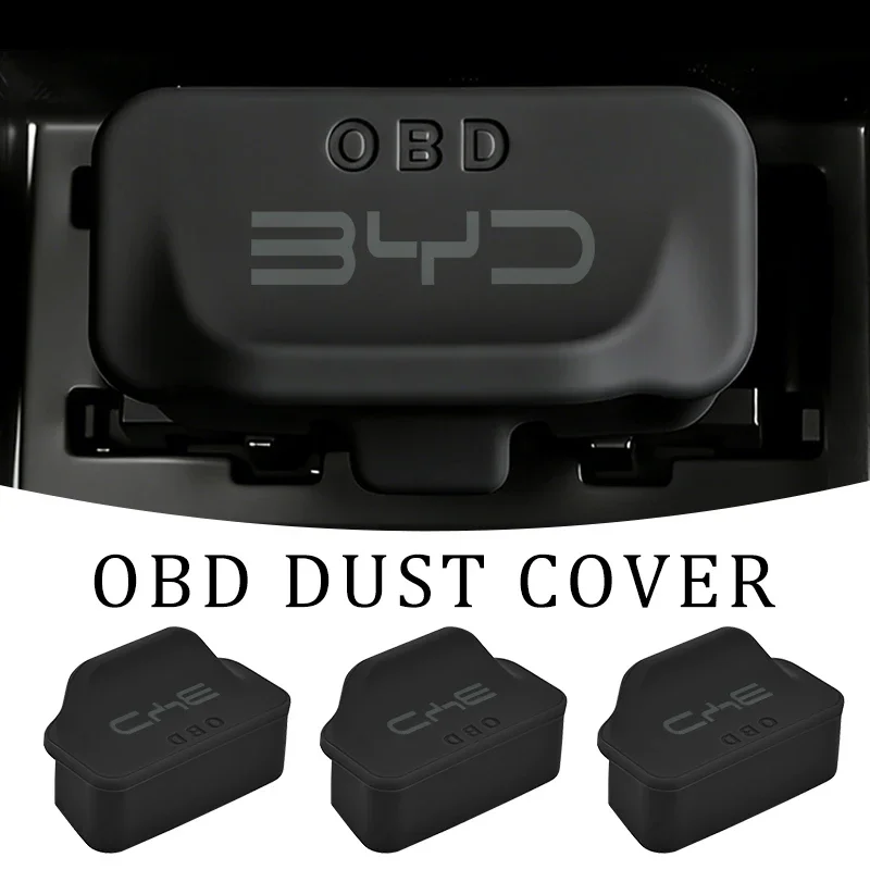 

For BYD Atto F0 G3 I3 Ea1 F3 E6 Yuan Plus Song Car OBD Interface Protective Cover Silicone Dust Covers Interior Trim Accessories
