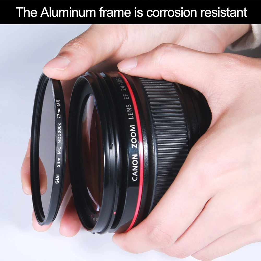 Фильтр GiAi PRO MC ND ND ND64 ND1000 37–95 мм 40,5 мм 43 мм 46 мм 49 мм 52 мм 55 мм 58 мм 62 мм 67 мм 72 мм 77 мм 82 мм для объектива камеры DSLR