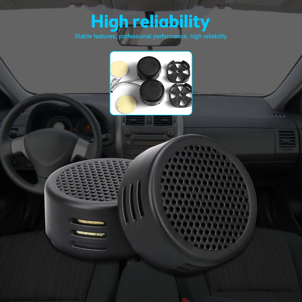 High Quality 1pair Universal High Efficiency Mini Dome Tweeter Loudspeaker 2x 500W Loud Speaker Super Power Audio Sound for car