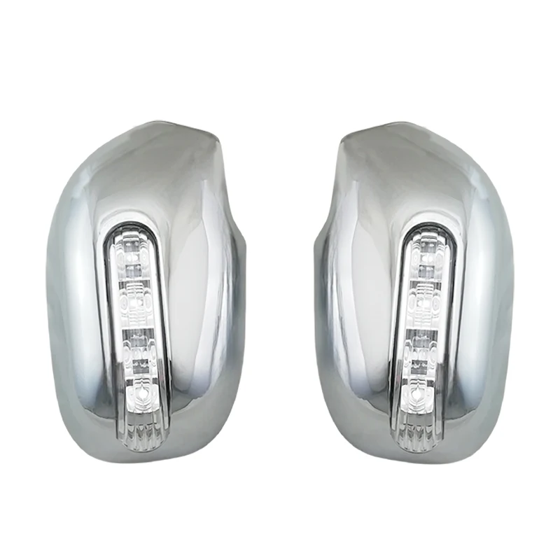 Car upgrade ABS Plastic Chrome Door Mirror Cover With LED For Toyota Camry XV30 2002 2003 2004 2005 2006 Rearview decoration view 3