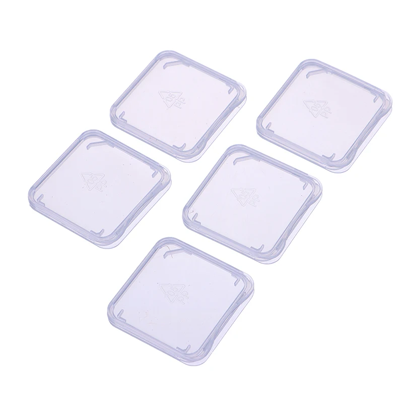 10 teile/los Transparent SD Speicher Karte Fall Halter Box Lagerung Boxen Speicher Karte Clear Kunststoff Fall Halter Protector