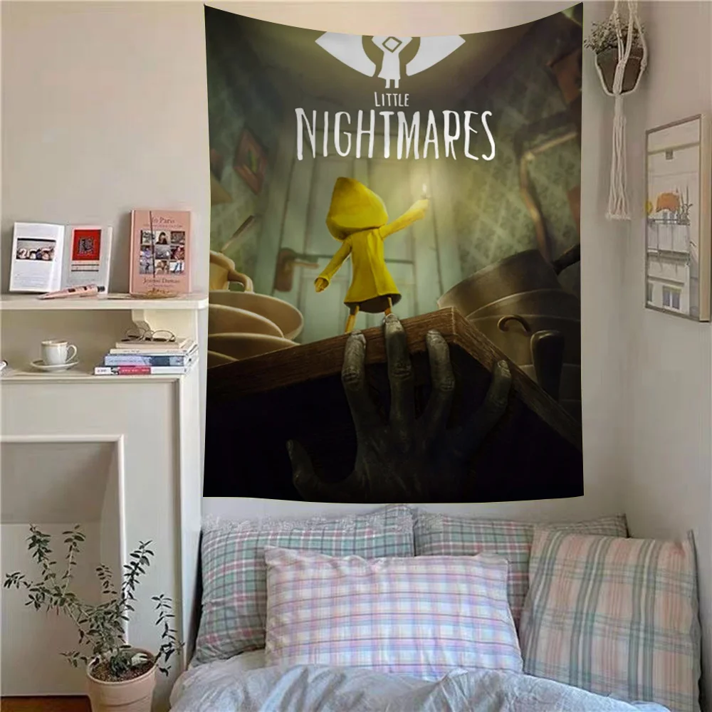 Little Nightmares Anime Tapestry Hanging Tarot Hippie Wall Rugs Dorm Home Decor