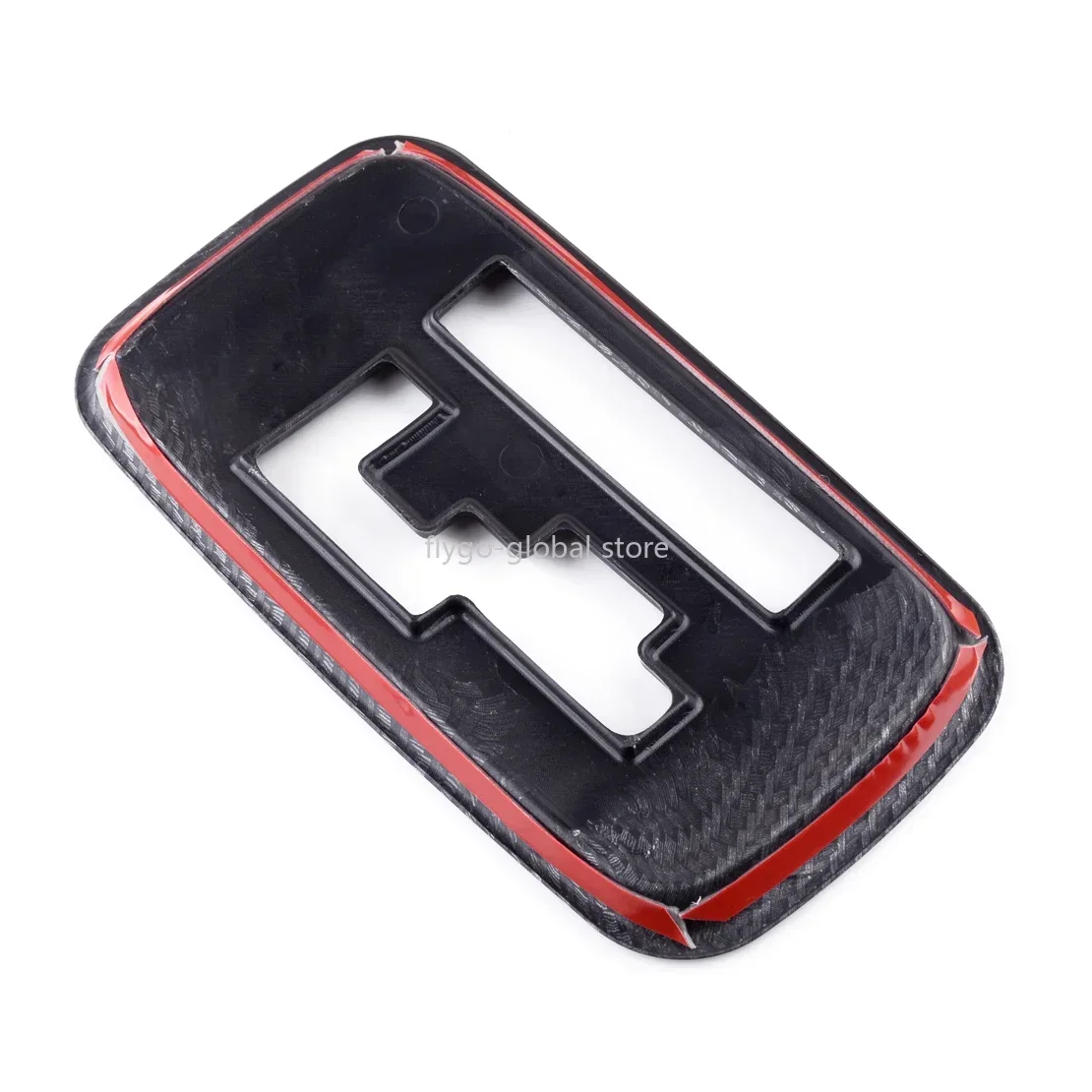 سيارة والعتاد التحول غطاء لوحة إطار الكسوة ABS البلاستيك ألياف الكربون نمط صالح لميتسوبيشي أوتلاندر 2013-2016 2017 2018 2019 2020 #4