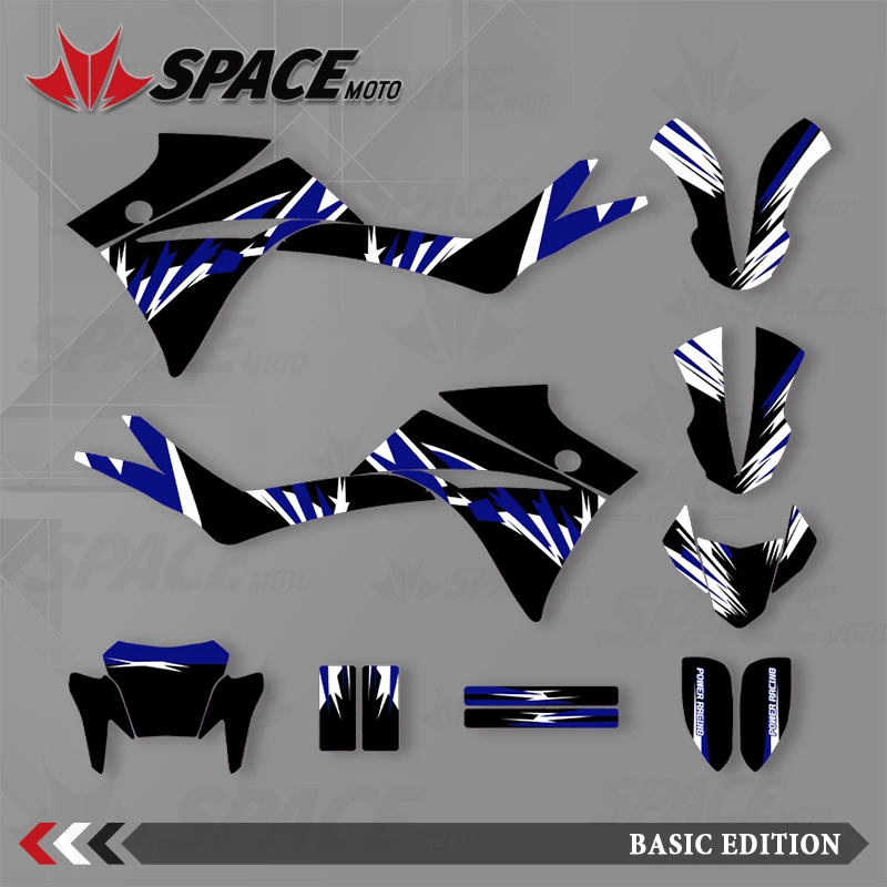 SPACE Motorcycle Graphics For YAMAHA 05-21 XT660R （R-X）  Decals Stickers Kits Number Name Custom
