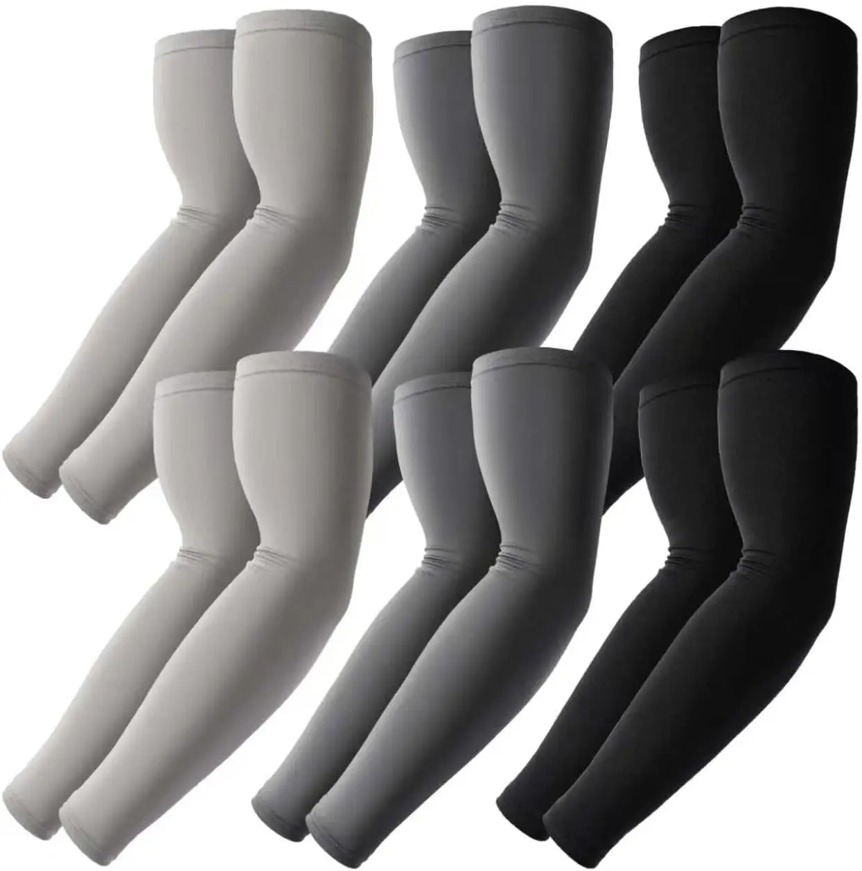 Cooling Arm Sleeves Men Women UPF50+ UV Sun Protection Sport Tattoo Cover