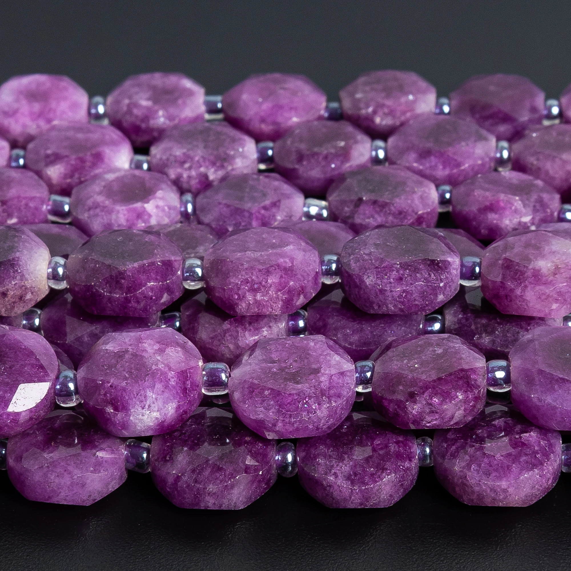 12mm Natural Purple Sugilite Stone Beads for Jewelry Making DIY Bracelet Necklace Accessories Energy Healing Power Stone Beads