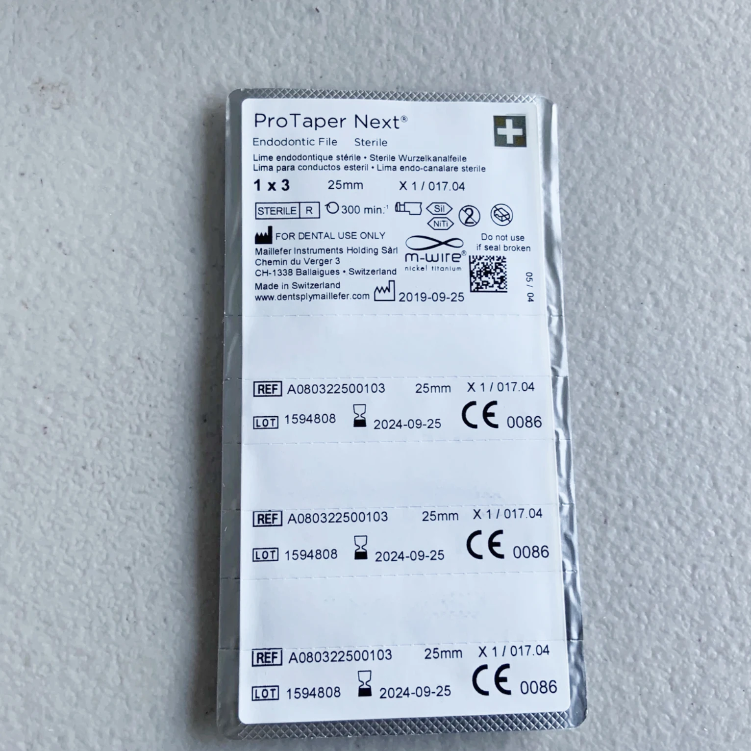 9 PCS /3packs Dental Pro  taper Endo Next Files for Dental Motor Implant Instrument Dental Root Canal Niti Files