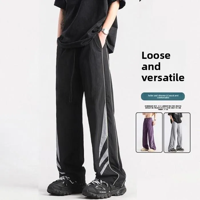 

Loose Straight Leg Men's Workwear Pants Autumn New Sle American High Street Trendy Brand Outdoor Casual Pants Hong Kong Sle