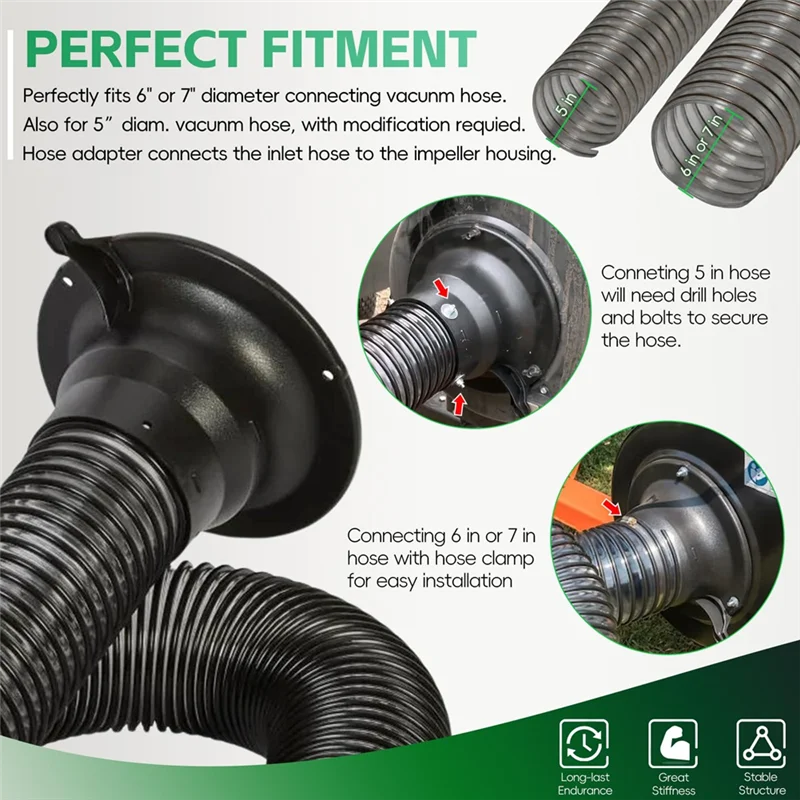 

ABJO-43791 Адаптер для шланга, вакуумные детали для газона для пылесоса Agrifab Leaf и Mow-Nvac, для адаптера вакуумного шланга Craftsman Leaf