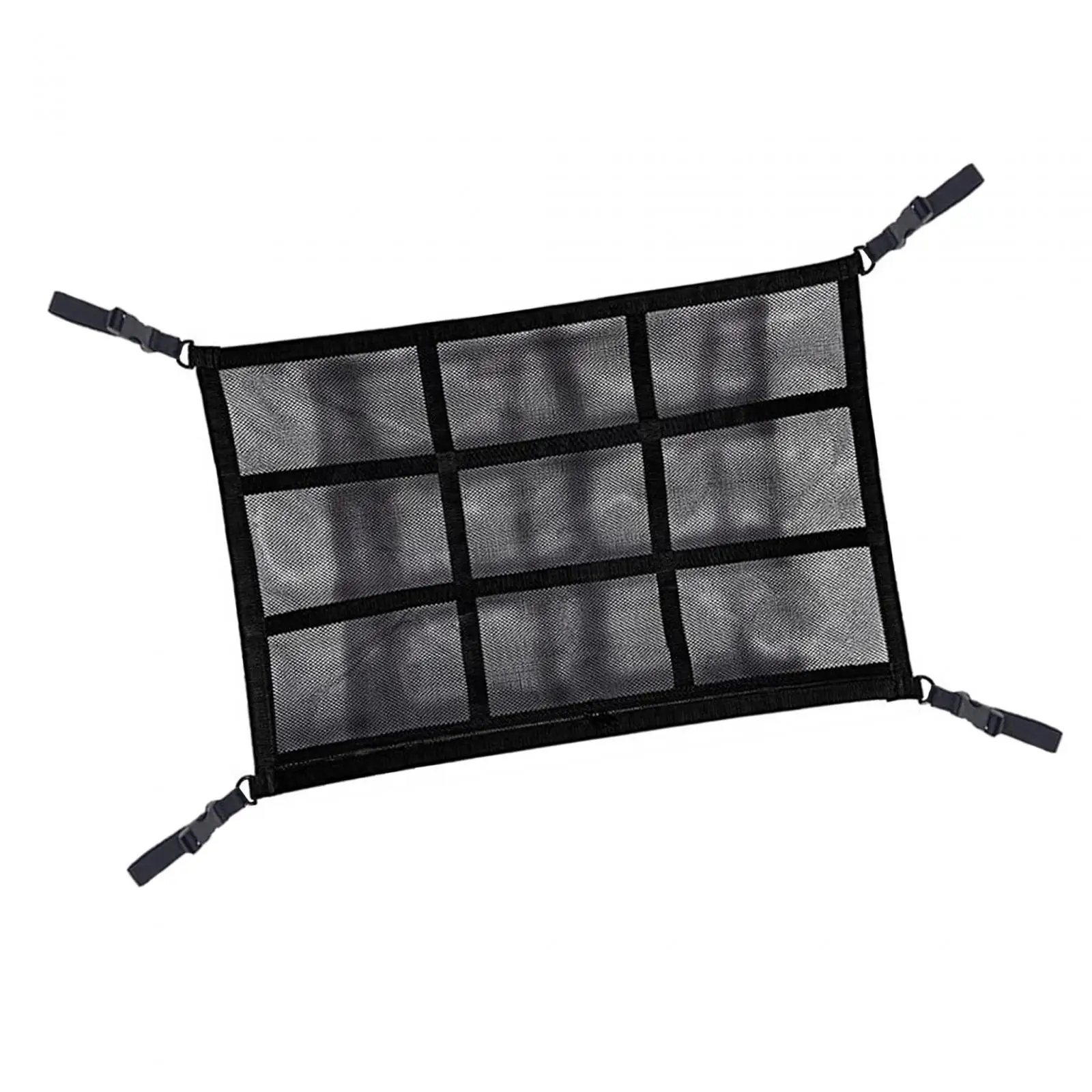 Car Ceiling Cargo Net Car Overhead Storage Net Easily Install Versatile Strong Load Bearing Car Roof Organizer for SUV