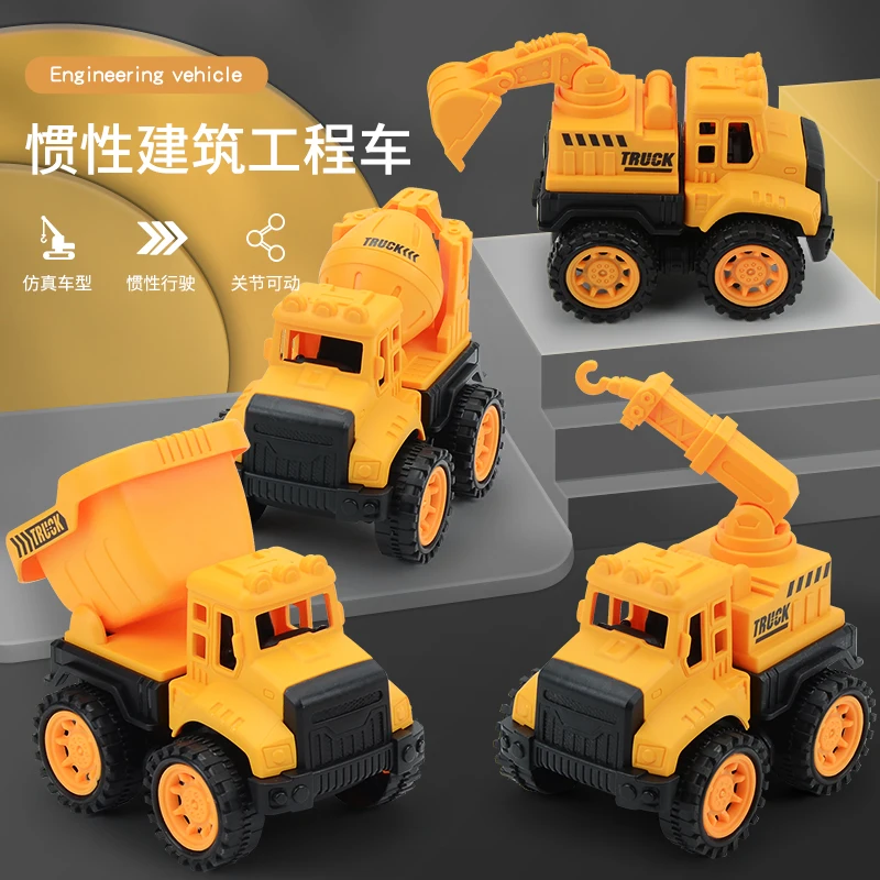 Diecast Car Engineering Model Excavator Crane Dump Truck Garbage Vehicle Classic City Construction Children Toy for Boy