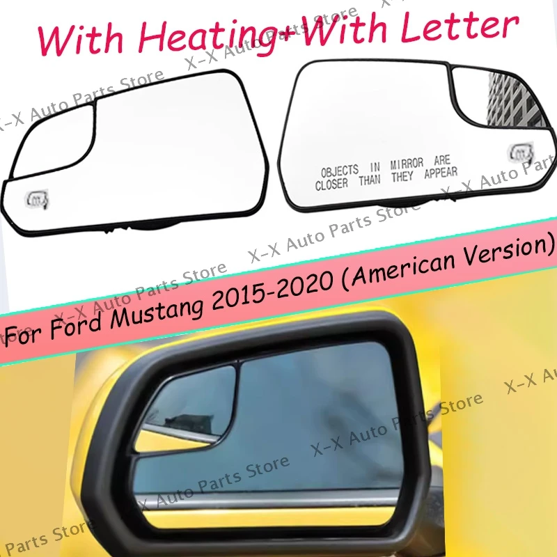 

For Ford Mustang 2015 2016 2017 2018 2019 2020 USA Version Side Rearveiw Mirror Rear View Mirror Reversing Mirror Accessories
