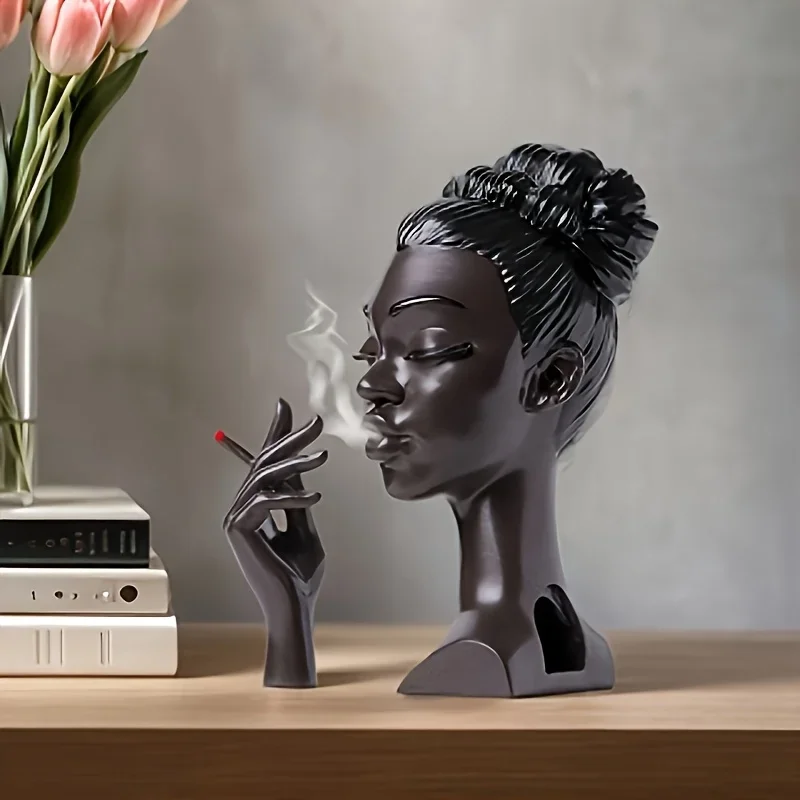 Resin Incense Burner Female Silhouette Design,   Home Office Decor Aromatherapy Gift Outdoor Indoor Zen Decor Desk ornament