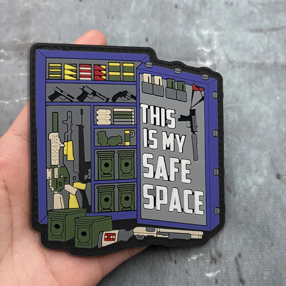 

Патч из ПВХ с рисунком «Сейф» для тактических жилетов/плечевых ремней, с люминесцентным эффектом, на липучке, моральный патч, патч для рюкзака, патч для одежды, из мягкой резины.