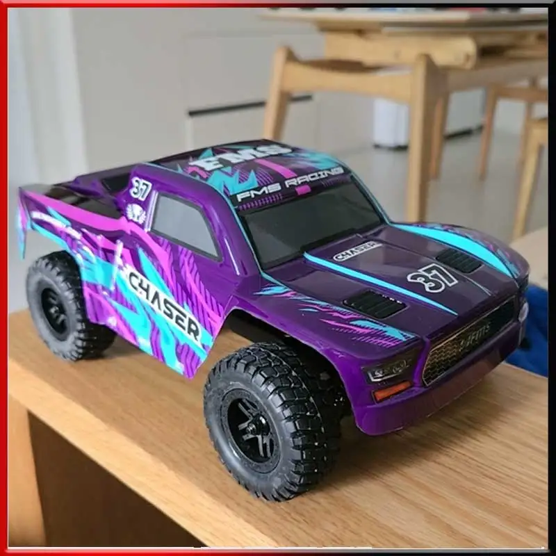 Fms 1/24 Fsc24 Chaser Remote Control Car - Off-Road Vehicle With Strong Power Metal Twin Servos For Beginners And Entry Level