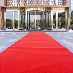 Anti Slip Crawling Carpet, Wedding, One Time Celebration, Opening, Corridor, Stairway Entrance, Non Woven Red Long Carpet