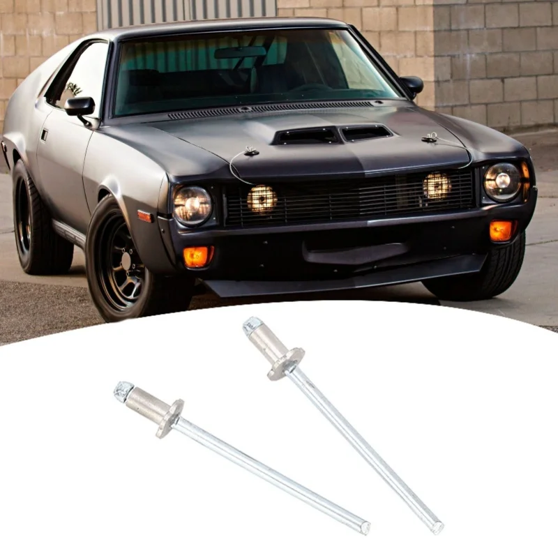 2 Pcs Rosette Rivets Stainless Steel Rosette Pop Rivets Replacement For Ford AMC VIN Door Tags