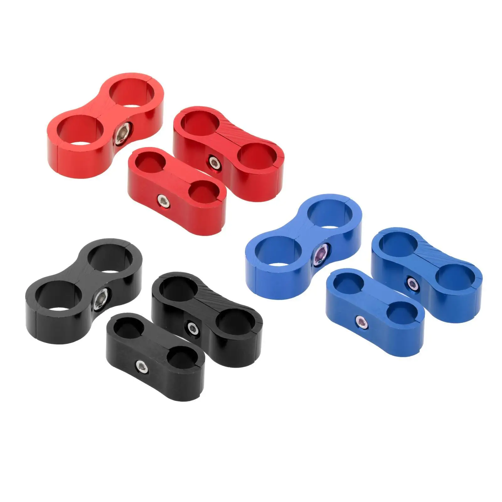 

Car 2 Holes Fuel Hose Separator Clamp Hose Fitting Adapter, Reusable, Durable