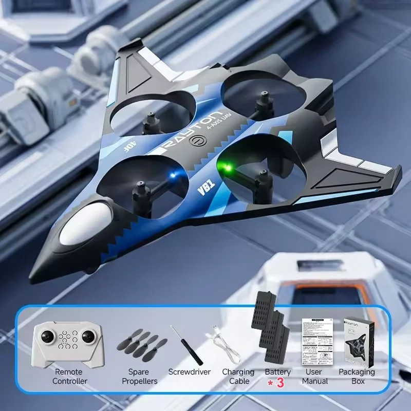 2.4G EPP Material Drop Resistant 360° Roll Stunt RC Plane Airplane Smart Fixed Attitude One Key Take Off Remote Control Fighter