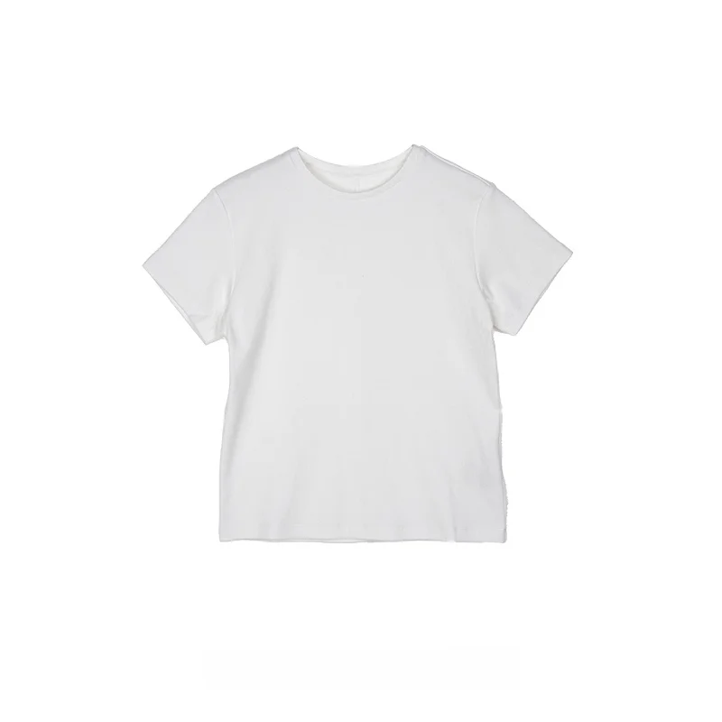 

Ordinary times Basic Sle ort Sve T-irt Casual Loose Fit Women's Cotton Blend Elastic Fiber Tank Top for Autumn