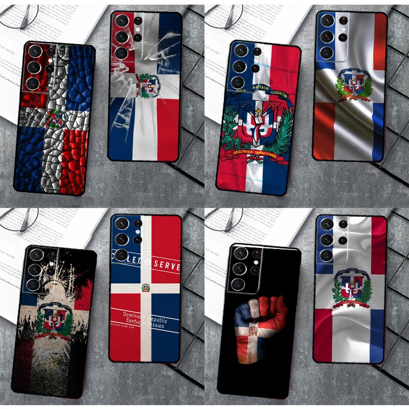 Dominican Republic Flag Case Cover For Samsung Galaxy S23 S21 Ultra S20 FE S9 S10 Plus Note 10 Note 20 S22 Ultra Fundas Coque