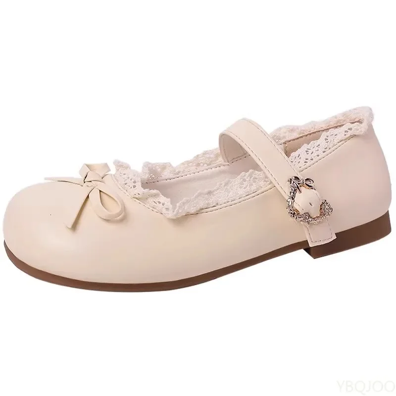 ربيع جديد جولة رئيس الفم الضحلة فراشة عقدة لينة وحيد عدم الانزلاق حذاء مسطح المرأة أحذية عصرية متعددة الاستخدامات